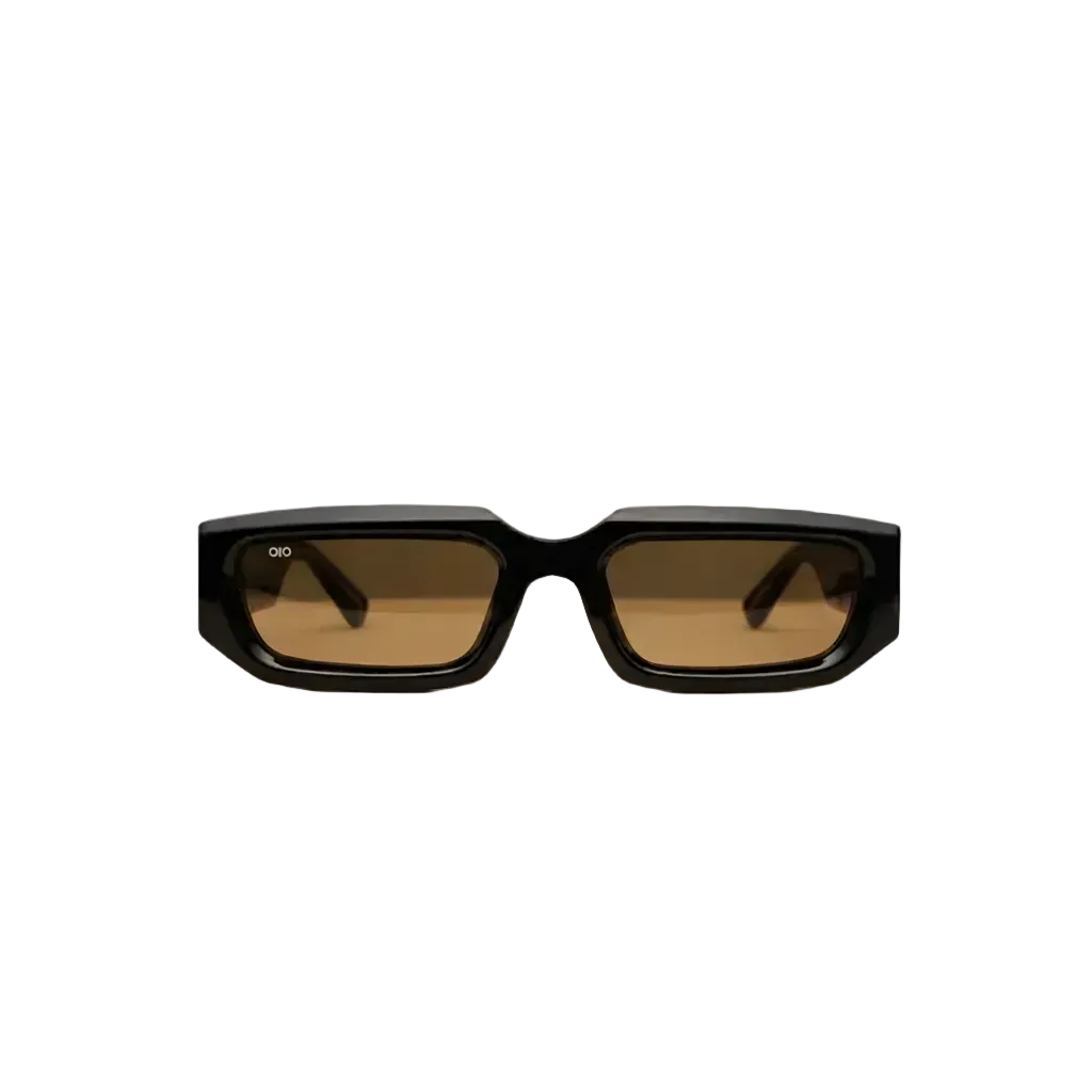 Eclipse Edition - occhiali da sole neri polarizzati 66EYEZ, vista frontale