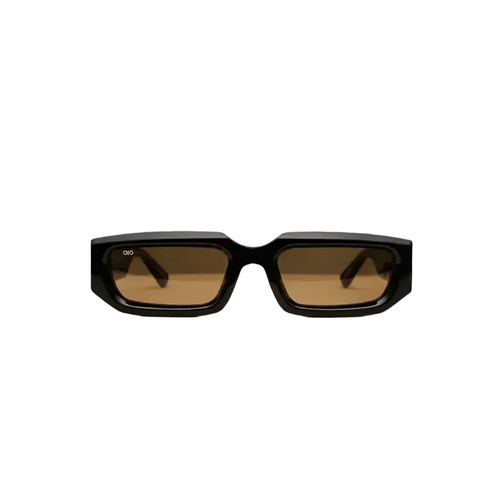 Eclipse Edition - occhiali da sole neri polarizzati 66EYEZ, vista frontale